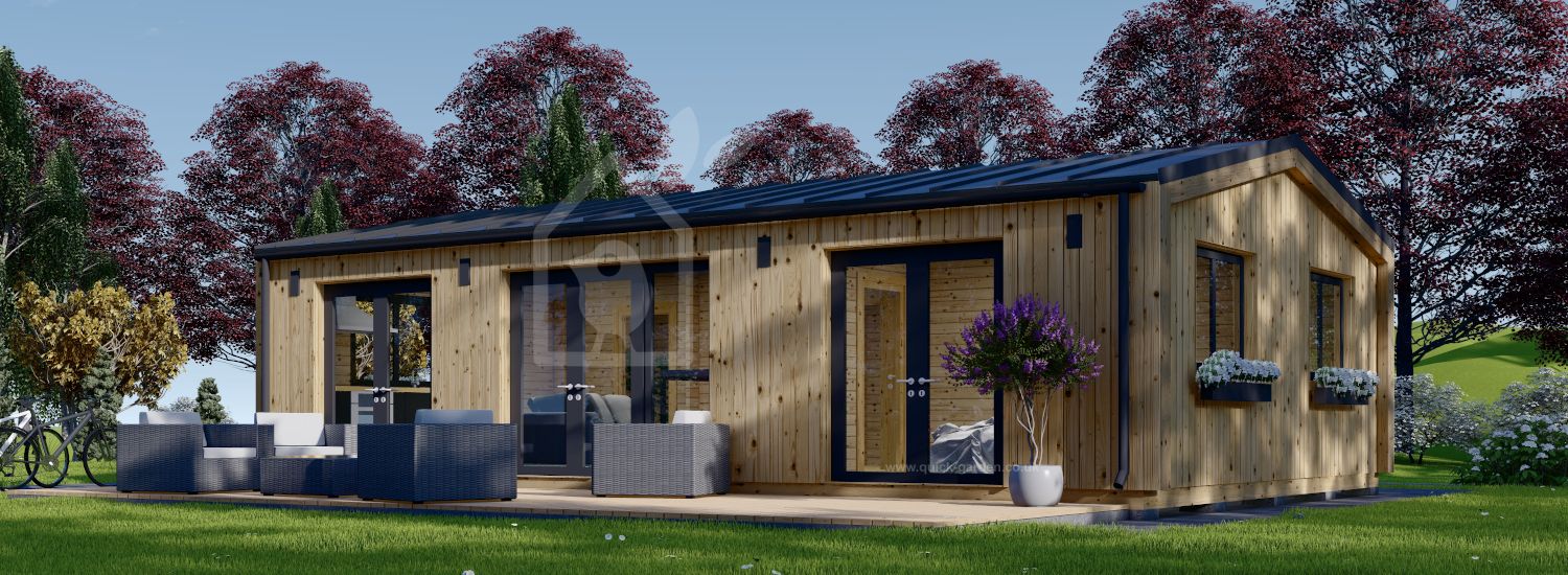 Granny Flat SELENE S (44 mm + Cladding), 10.2x6.2 m (34'x20'), 63 m² visualization 1